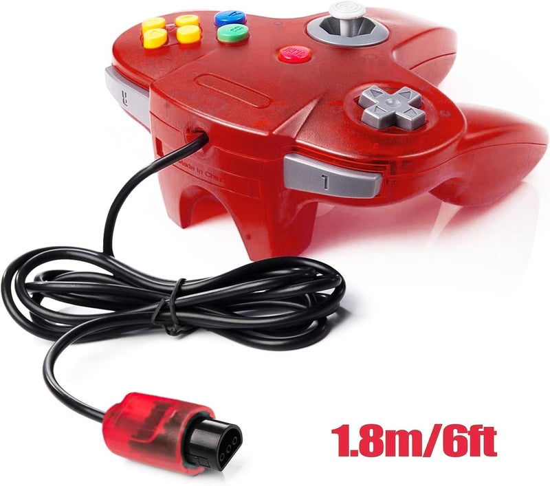 miadore 4 Pack Classic N64 Controller, Wired N64 Controllers with Upgraded Joystick for N64 Video Game System N64 Console - Image 5